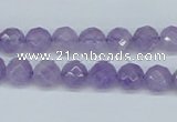 CNA111 15.5 inches 8mm faceted round natural amethyst beads