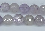 CNA112 15.5 inches 12mm faceted round natural amethyst beads