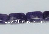 CNA165 15.5 inches 14*18mm rectangle natural amethyst beads wholesale