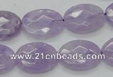 CNA331 15.5 inches 15*20mm faceted oval natural lavender amethyst beads