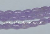 CNA410 15.5 inches 6*10mm rice natural lavender amethyst beads