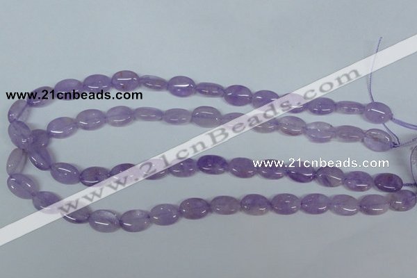 CNA445 15.5 inches 12*16mm oval natural lavender amethyst beads