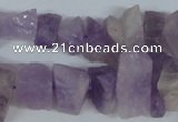 CNA469 15.5 inches 8*15mm chips natural lavender amethyst beads