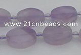 CNA723 15.5 inches 9*16mm oval amethyst gemstone beads wholesale