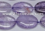 CNA834 15.5 inches 18*25mm oval natural light amethyst beads
