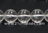 CNC05 15.5 inches 14mm round grade AB natural white crystal beads