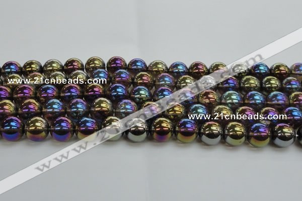 CNC254 15.5 inches 12mm round AB-color white crystal beads