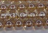 CNC502 15.5 inches 8mm round dyed natural white crystal beads
