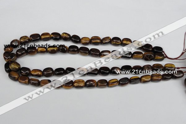 CNG01 15.5 inches 9*12mm nuggets yellow tiger eye gemstone beads