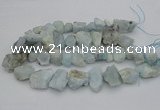 CNG1125 15.5 inches 12*16mm - 20*25mm nuggets aquamarine beads