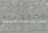 CNG1175 15.5 inches 6*14mm - 8*14mm nuggets white crystal beads