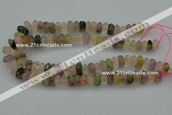 CNG1182 15.5 inches 6*14mm - 8*14mm nuggets mixed quartz beads