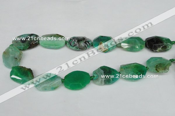 CNG1204 15.5 inches 20*30mm - 25*35mm freeform agate beads