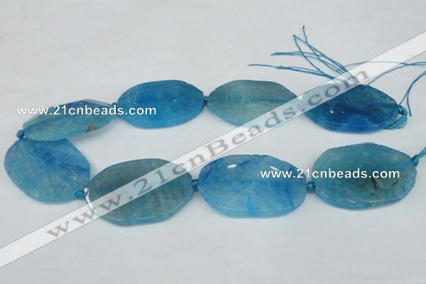 CNG1214 15.5 inches 25*40mm - 30*45mm freeform agate beads