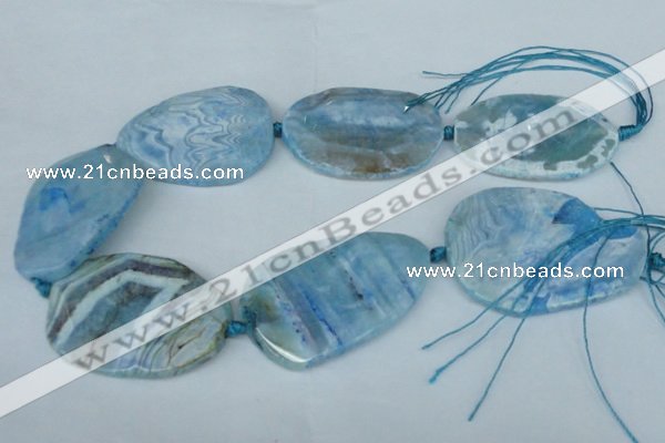 CNG1258 15.5 inches 40*50mm - 45*55mm freeform agate beads