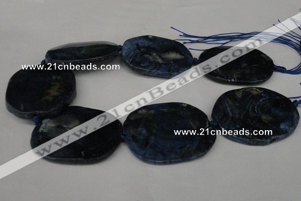 CNG1260 15.5 inches 40*50mm - 45*55mm freeform agate beads