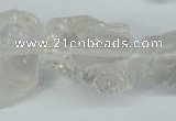 CNG1307 15.5 inches 20*25mm – 25*35mm nuggets white crystal beads