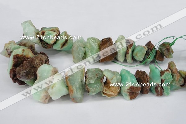 CNG1317 10*20mm – 20*40mm nuggets australia chrysoprase beads