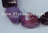 CNG1358 15.5 inches 8*10mm - 20*25mm faceted nuggets agate beads