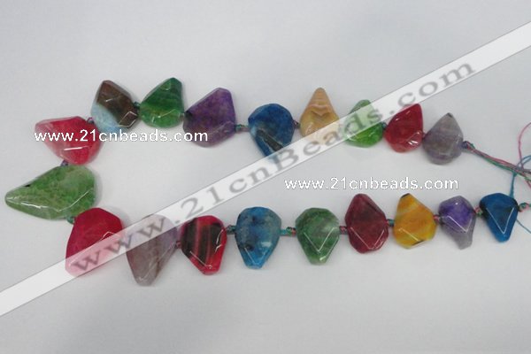 CNG1390 15.5 inches 15*20mm - 20*35mm freeform agate beads