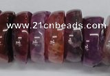 CNG1457 15.5 inches 8*25mm - 12*25mm nuggets agate gemstone beads