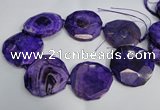 CNG1554 15.5 inches 50*52mm faceted freeform agate beads