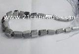 CNG1593 15.5 inches 10*15mm - 18*20mm nuggets plated quartz beads
