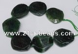CNG1608 15.5 inches 45*50mm faceted freeform agate beads