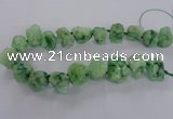 CNG1646 15.5 inches 18*25mm - 22*30mm nuggets plated druzy agate beads