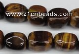 CNG18 15.5 inches 12*17mm nuggets yellow tiger eye gemstone beads