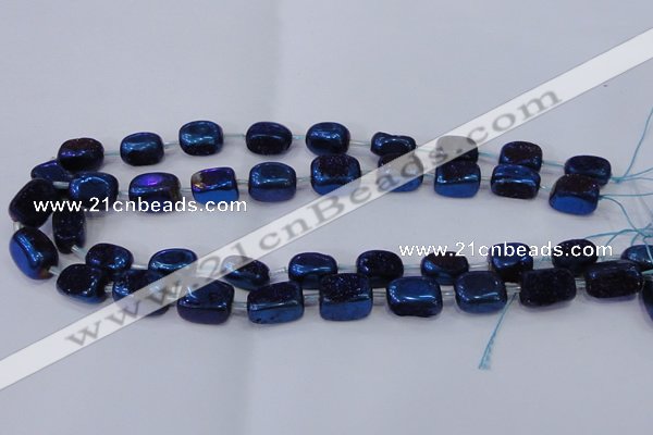 CNG2004 15.5 inches 8*12mm - 10*15mm nuggets plated quartz beads
