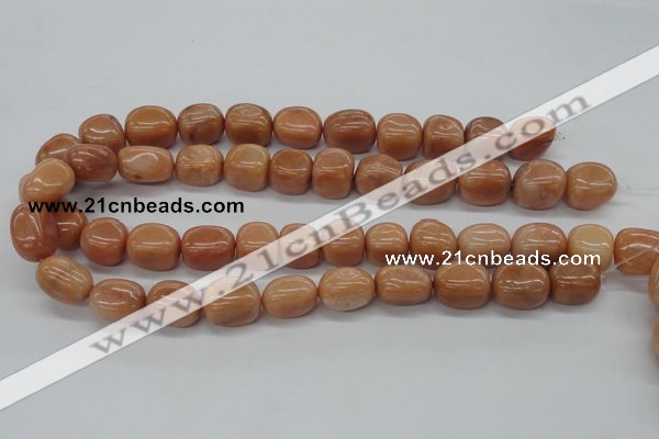 CNG213 15.5 inches 12*16mm nuggets red aventurine beads