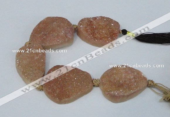 CNG2135 7.5 inches 25*30mm - 30*35mm freeform agate beads