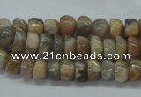 CNG214 15.5 inches 6*8mm nuggets moonstone gemstone beads