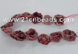 CNG2160 15.5 inches 25*35mm - 35*40mm nuggets druzy agate beads