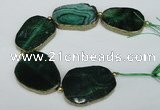 CNG2401 7.5 inches 35*45mm - 45*55mm freeform agate gemstone beads