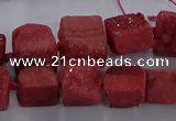 CNG2620 15.5 inches 10*12mm - 14*16mm nuggets druzy agate beads