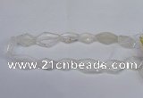 CNG2710 15.5 inches 18*25mm - 25*35mm freeform white crystal beads