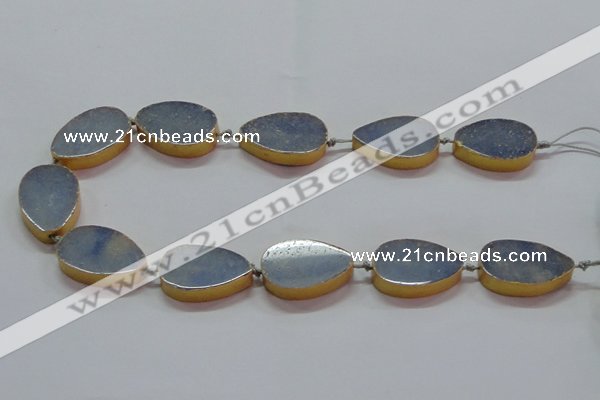 CNG2720 15.5 inches 18*28mm - 20*30mm freeform blue aventurine beads