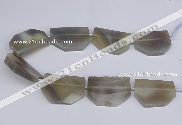 CNG2750 15.5 inches 30*45mm - 35*50mm freeform agate beads