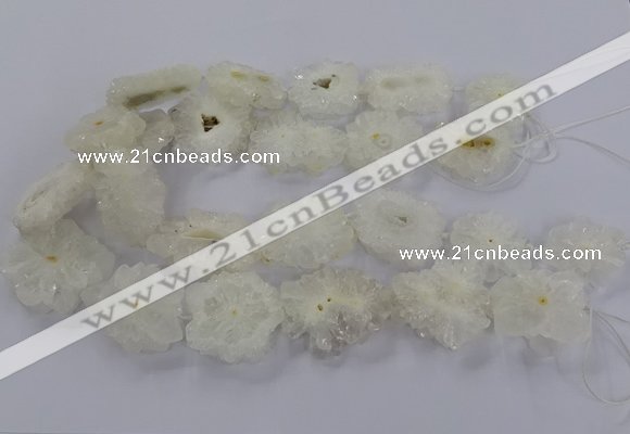 CNG2846 15.5 inches 30*40mm - 45*50mm freeform druzy agate beads