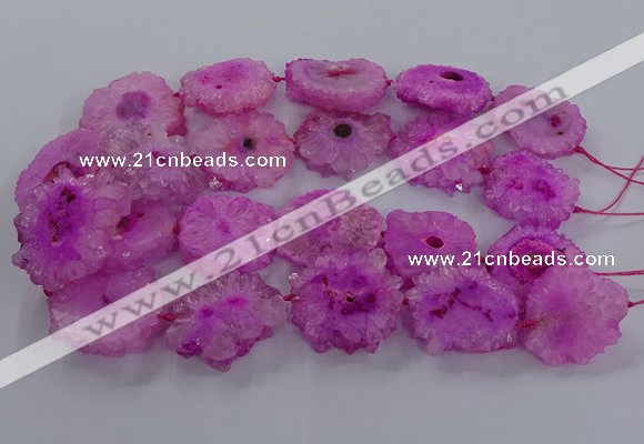 CNG2848 15.5 inches 30*40mm - 45*50mm freeform druzy agate beads