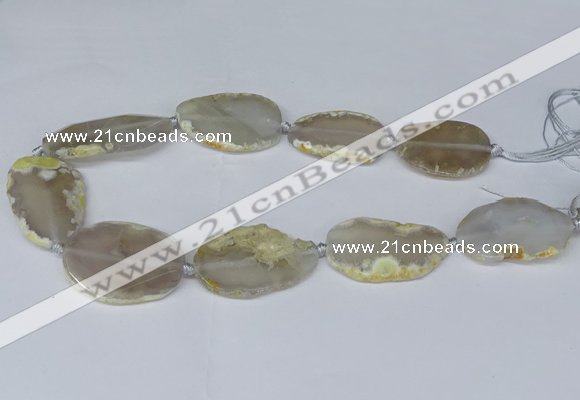 CNG2948 15.5 inches 22*30mm - 30*45mm freeform agate beads