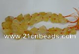 CNG3017 15.5 inches 15*20mm - 22*30mm nuggets citrine beads