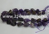 CNG3019 15.5 inches 15*20mm - 22*30mm nuggets amethyst beads