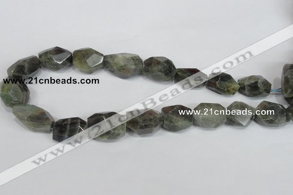 CNG306 15.5 inches 18*25mm faceted nuggets labradorite gemstone beads