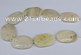 CNG3073 15.5 inches 30*45mm - 35*50mm freeform chrysanthemum agate beads