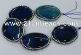 CNG3126 8 inches 45*55mm - 50*60mm freeform agate gemstone beads