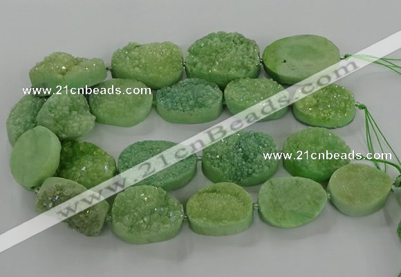 CNG3273 15.5 inches 22*30mm - 30*40mm freeform druzy agate beads