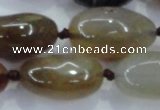CNG348 15.5 inches 15*20mm - 20*30mm nuggets agate gemstone beads